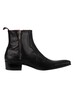 Jeffery West Side Zips Chelsea Leather Boots - Black/Mini Amazonia