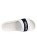 Lacoste Croco 0721 1 CMA Sliders - White/Navy