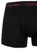 Calvin Klein 3 Pack Trunks - Red/Pewter/Winter Berry