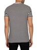 Calvin Klein Jeans 2 Pack Slim T-Shirts - Black Beauty/White Black Stripe