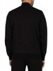 Calvin Klein Jeans Logo Jacquard Mockneck Sweatshirt - Black