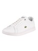 Lacoste Carnaby BL211 SMA Leather Trainers - White/Navy