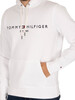 Tommy Hilfiger Logo Graphic Pullover Hoodie - White