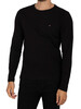 Tommy Hilfiger Stretch Extra Slim Fit Longsleeved T-Shirt - Black