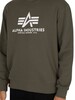 Alpha Industries Basic Graphic Sweatshirt - Dark Olive