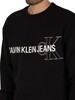Calvin Klein Jeans Instit Seasonal Graphic Sweatshirt - Black