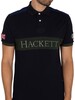 Hackett London Limited Edition Chest Panel Polo Shirt - Navy/Green