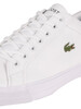Lacoste Lerond Plus 0121 1 CMA Leather Trainers - White/Dark Green