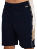 Lacoste Logo Sweat Shorts - Navy/Beige