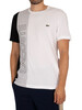 Lacoste Logo T-Shirt - White/Grey/Black