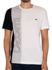 Lacoste Logo T-Shirt - White/Grey/Black