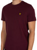 Lyle & Scott Plain Organic Cotton T-Shirt - Burgundy