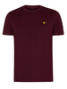 Lyle & Scott Plain Organic Cotton T-Shirt - Burgundy