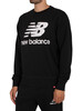 New Balance Essentials Stacked Logo Sweatshirt - Black