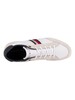 Tommy Hilfiger Corporate Material Mix Leather Trainers - White
