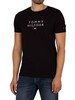 Tommy Hilfiger Stacked Flag T-Shirt - Black