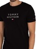 Tommy Hilfiger Stacked Flag T-Shirt - Black