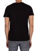 Tommy Jeans Hand Written Linear Logo T-Shirt - Black