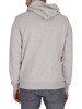 Tommy Jeans Pieced Band Logo Pullover Hoodie - Light Grey Heather