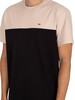 Tommy Jeans Yoke Colourblock T-Shirt - Black/Smooth Stone