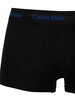 Calvin Klein 3 Pack Low Rise Trunks - Royalty/Grey/Exotic Coral