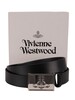Vivienne Westwood Orb Square Buckle Belt - Black