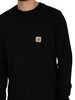 Carhartt WIP Longsleeved Pocket T-Shirts - Black