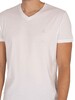 GANT 2 Pack Lounge Essentials V-Neck T-Shirt - Navy/White