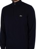 Lacoste Half Zip Sweatshirt - Navy