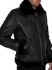 Schott Leather Sherpa Jacket - Black
