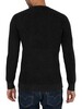 Superdry Academy Dyed Textured Knit - Washed Carbon Black