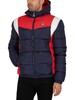 Fila Simon Colour Block Puffer Jacket - Peacoat/Red/White
