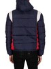 Fila Simon Colour Block Puffer Jacket - Peacoat/Red/White