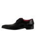 Jeffery West Derby Brogue Polished Leather Shoes - Black