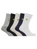 Lyle & Scott 5 Pack Camdyn Socks - White/Black/Grey/Marine/Beige
