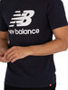 New Balance Essentials Stacked Logo T-Shirt - Eclipse