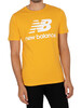 New Balance Essentials Stacked Logo T-Shirt - Habanero