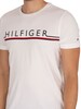 Tommy Hilfiger Corp Stripe T-Shirt - White