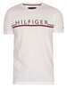 Tommy Hilfiger Corp Stripe T-Shirt - White