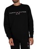 Tommy Hilfiger Logo Sweatshirt - Black