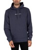 Tommy Jeans Straight Logo Pullover Hoodie - Twilight Navy