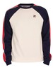 Fila Nestor Colour Block Sweatshirt - Whisper White/Peacoat/Chinese Red