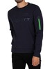 Hackett London AMR Utility Pocket Sweatshirt - Navy