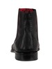 Jeffery West Brogue Chelsea Leather Boots - Black/Burgundy