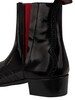 Jeffery West Brogue Chelsea Polished Leather Boots - Black