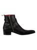 Jeffery West Buckle Brogue Leather Boots - Black
