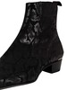 Jeffery West Kala Snake Leather Chelsea Boots - Black