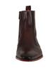Jeffery West Zip Up Leather Chelsea Boots - Dark Brown