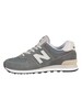 New Balance 574 Suede Trainers - Grey/Sky Blue