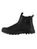 Palladium Pampa Chelsea Leather Boots - Black/Black